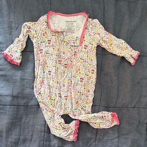 Magnetic Me Pink Floral Kids Footie